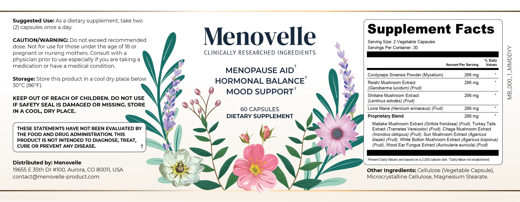 Menovelle Product Label